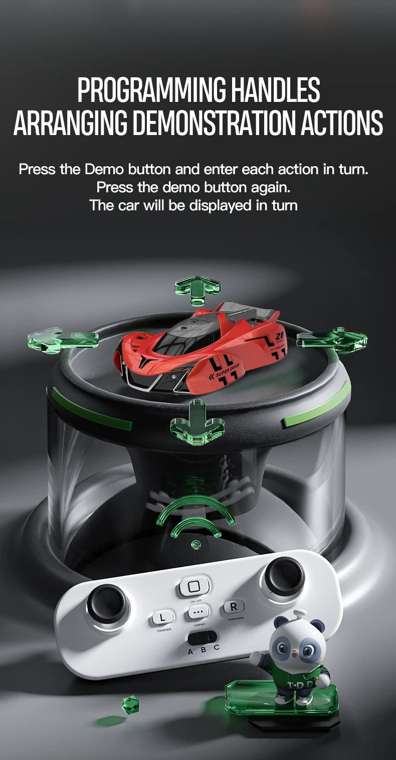 Voiture d’Escalade Murale 4WD – Capteur Infrarouge & Télécommande – Race Car Anti-Gravité