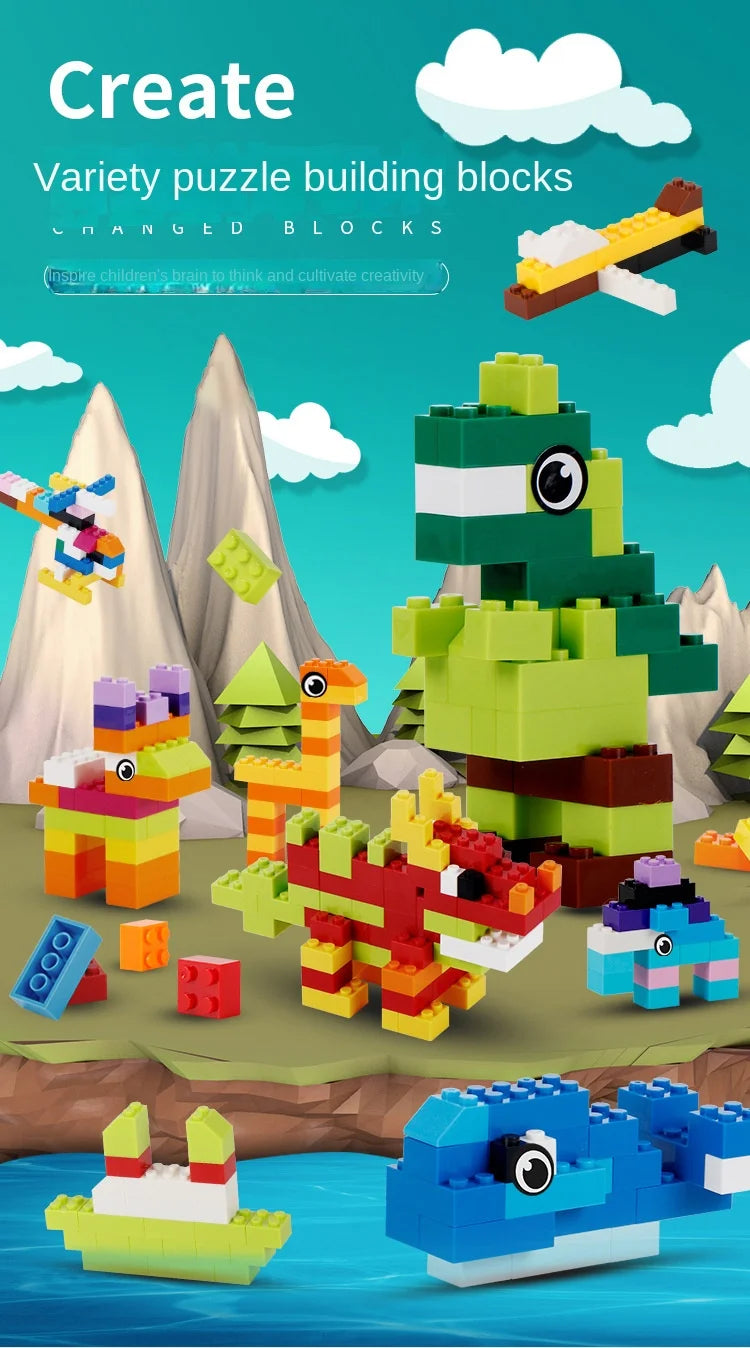 Blocs de Construction Créatifs DIY – Packs 300 / 1000 Pièces (Compatibles LEGO)