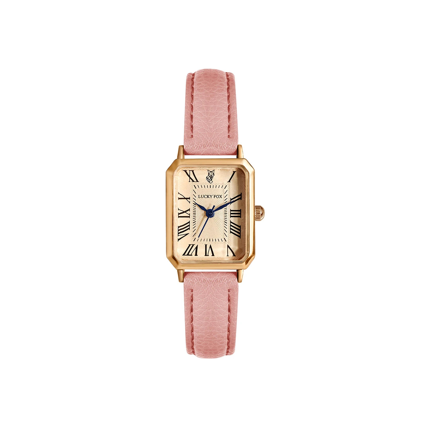 Montre Carrée Rétro Femme – Bracelet Cuir – LUCKYFOX L19