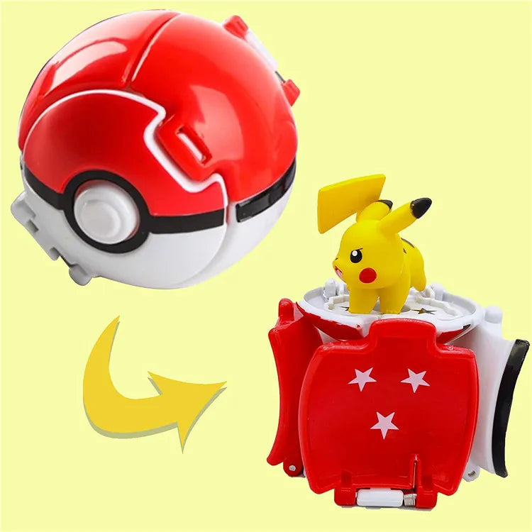 Figurines Pokéball Pokémon – Pikachu, Dracaufeu, Gengar, Tortank, etc. (Plusieurs modèles)