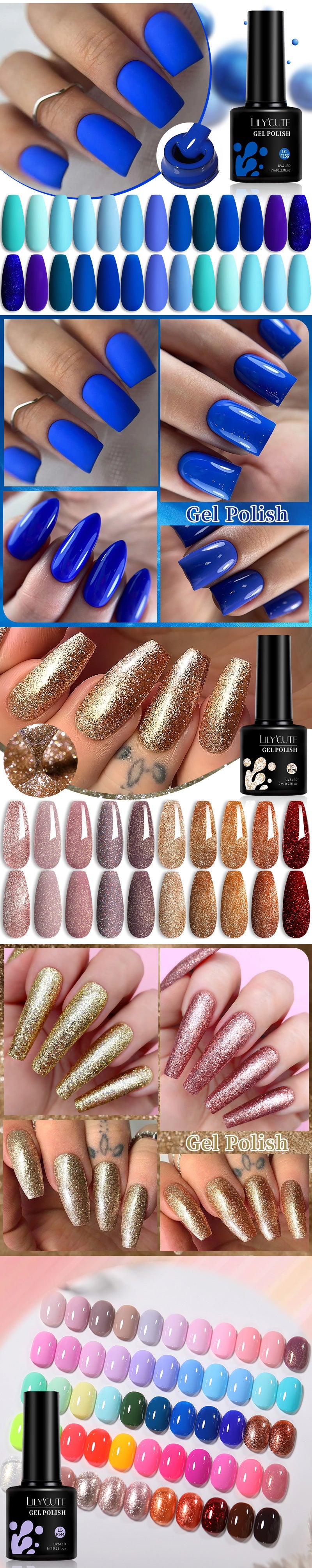 Vernis Gel LILYCUTE 7ml – Brun Foncé Collection Automne/Hiver – Brillance & Élégance Longue Tenue
