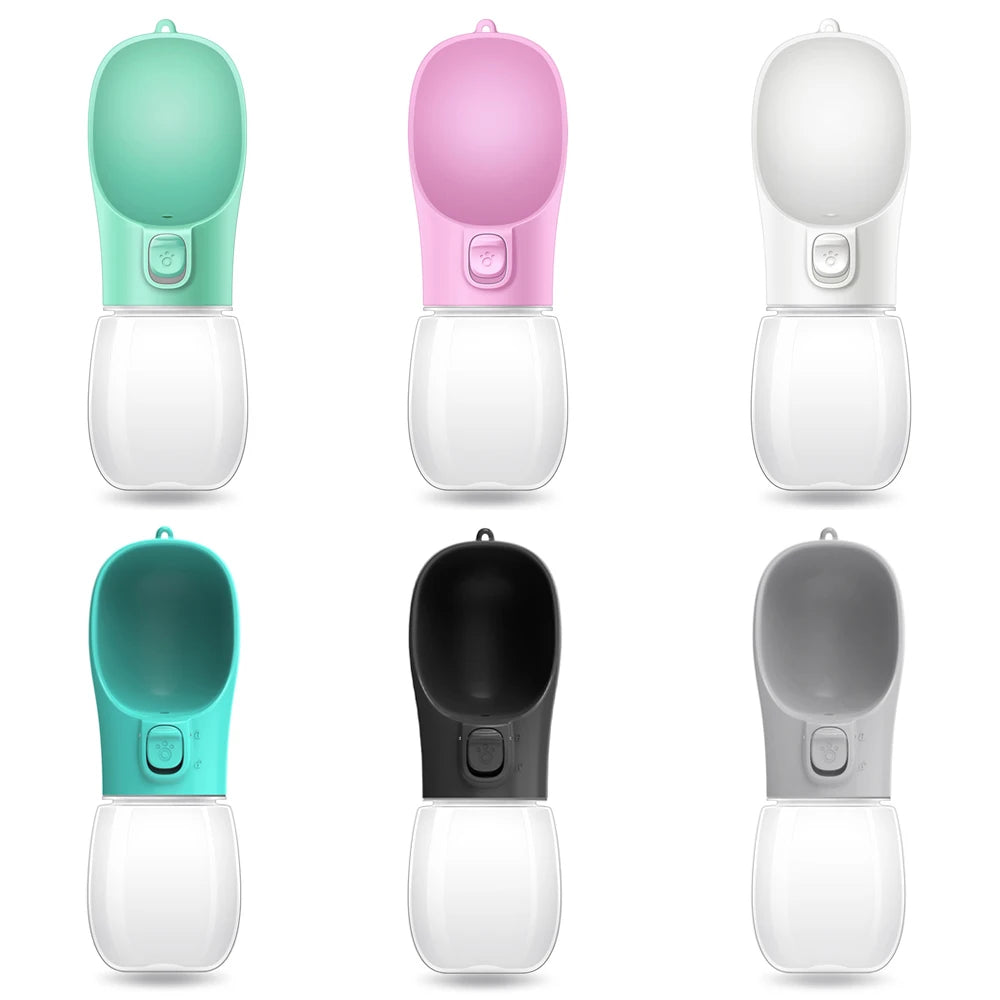 Gourde d'eau portable pour chien et chat — anti-fuite pour la promenade