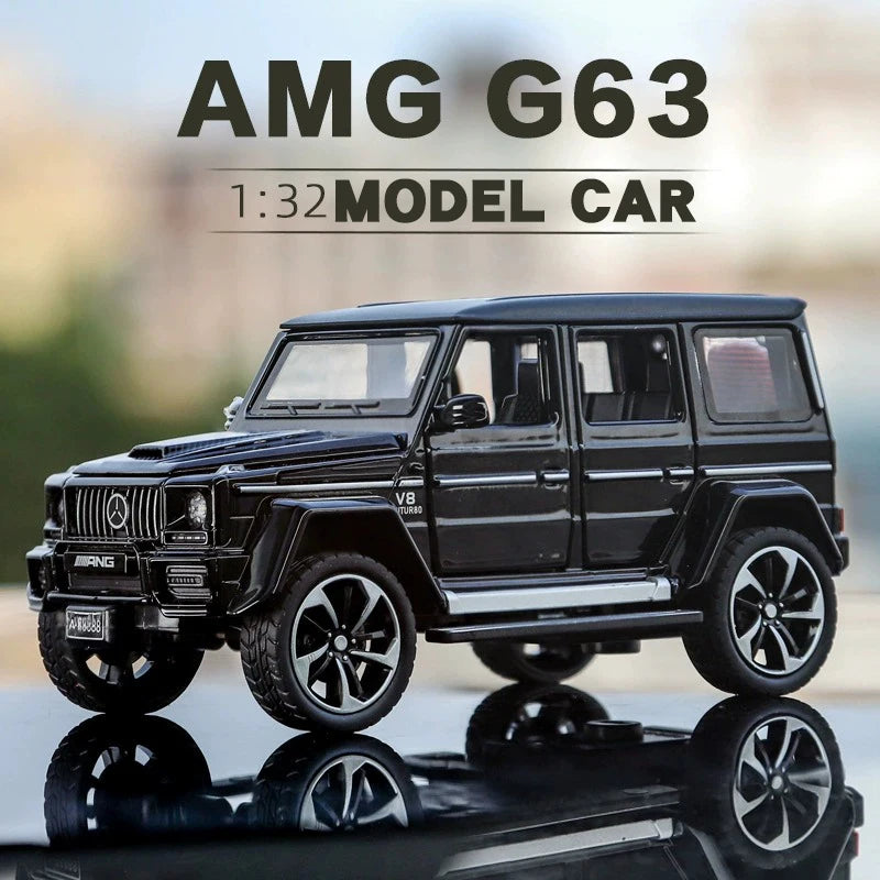Mercedes-Benz G63 1:32 – Miniature Tout-Terrain Brabus Métal | Son & Lumière