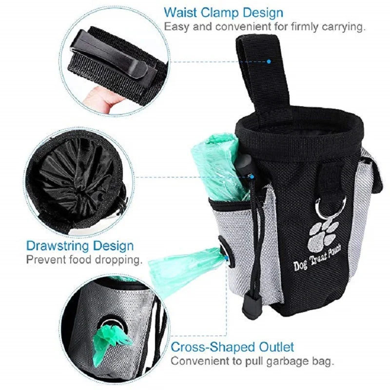 Sac banane à friandises pour dressage de chien — multifonction