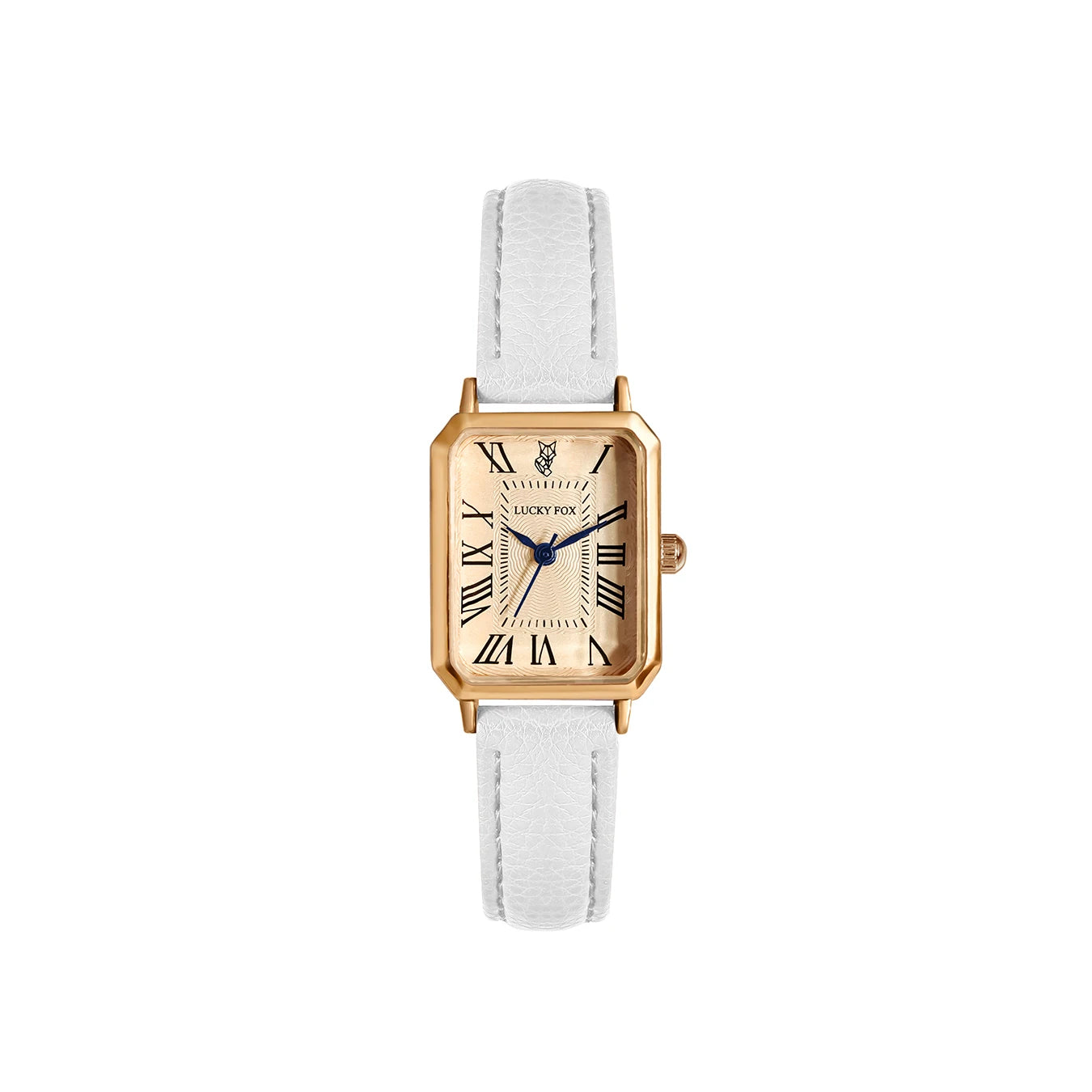 Montre Carrée Rétro Femme – Bracelet Cuir – LUCKYFOX L19