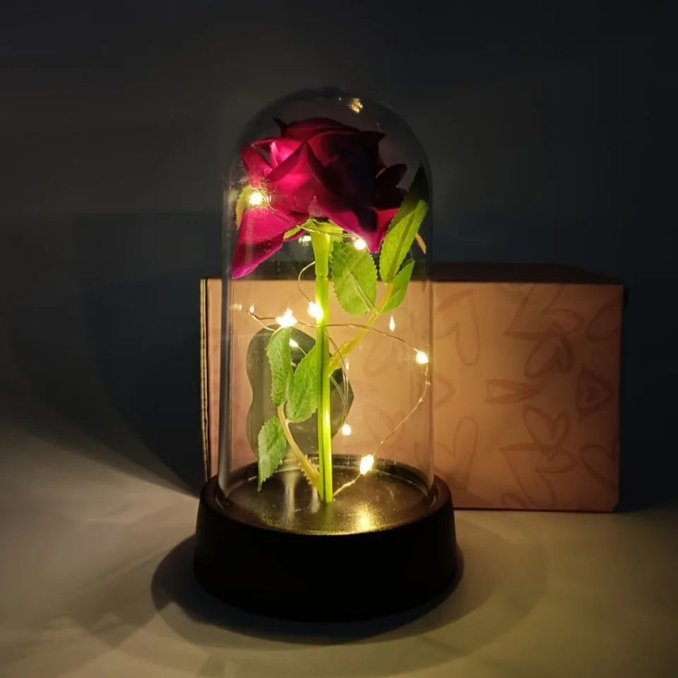 Rose Éternelle Lumineuse – Cadeau Romantique & Décoration Élégante