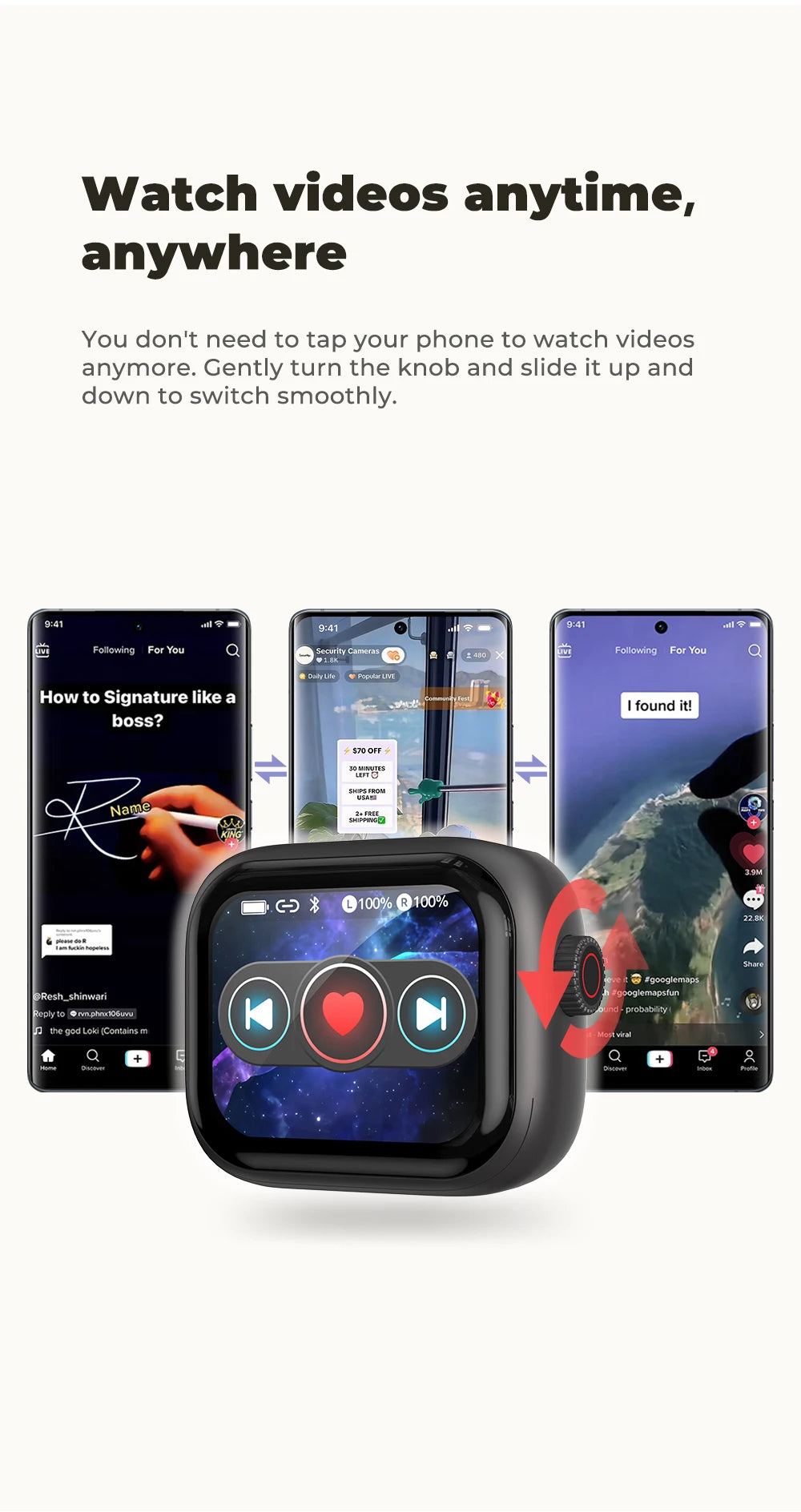 HTC NE40 – Écouteurs Bluetooth TWS AI Traducteur avec Écran HD