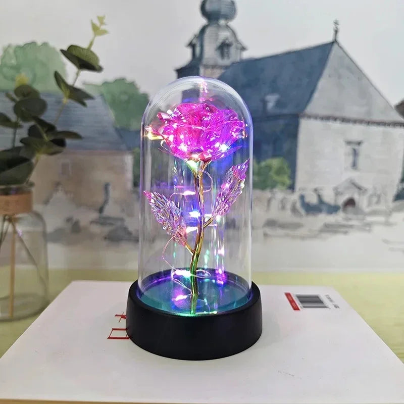 Rose Éternelle Lumineuse LED – Cadeau Romantique & Décoration