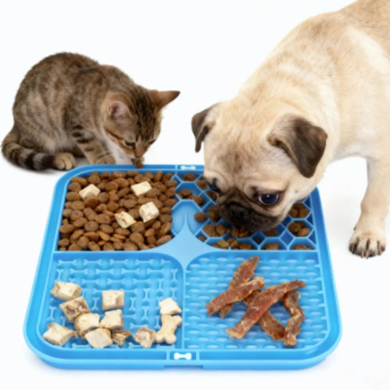 Tapis de léchage à ventouse pour chien et chat — silicone