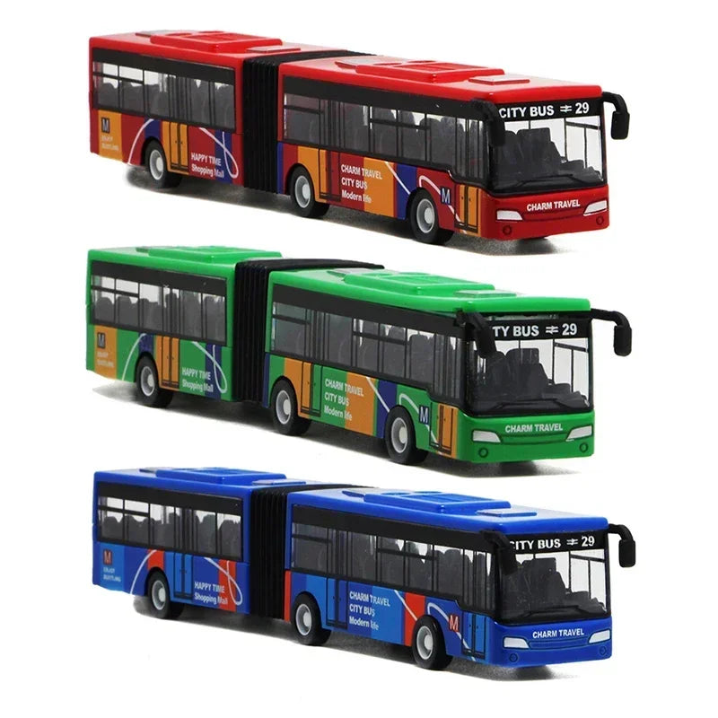 Bus de Ville 1:64 en Alliage – Modèle Express Urbain Rétractable