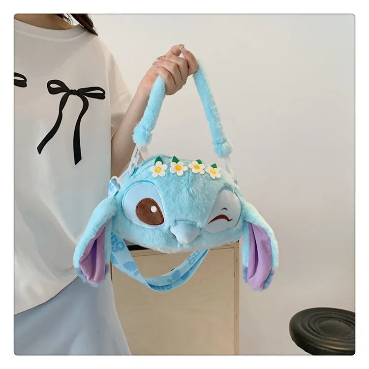 Sac à Dos en Peluche Stitch – Ultra Mignon (26 × 19 × 5 cm)
