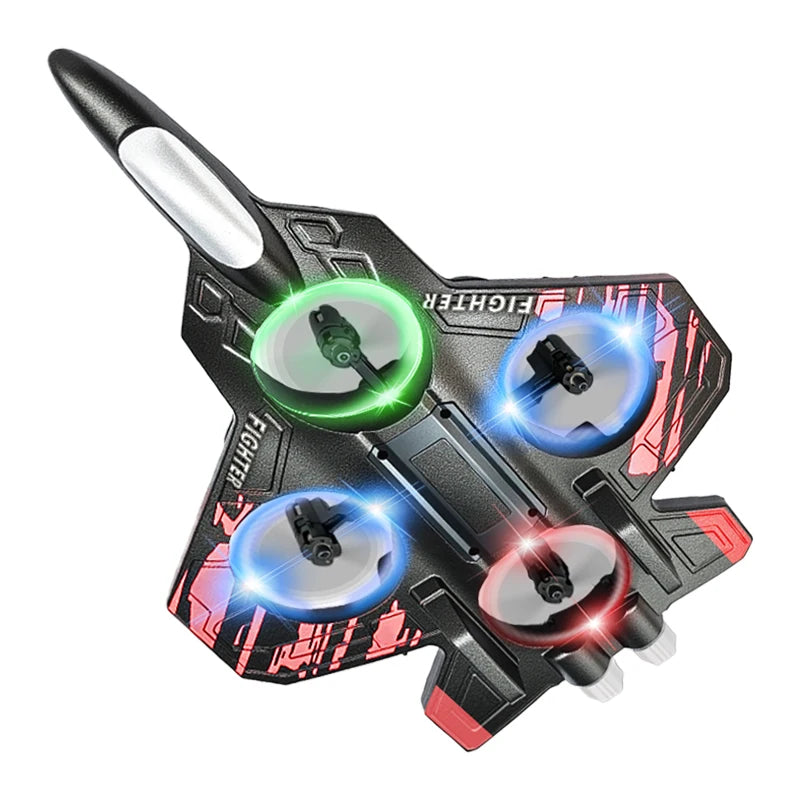 Avion RC L101 en Mousse – LED, Cascades 3D & Télécommande 2.4G
