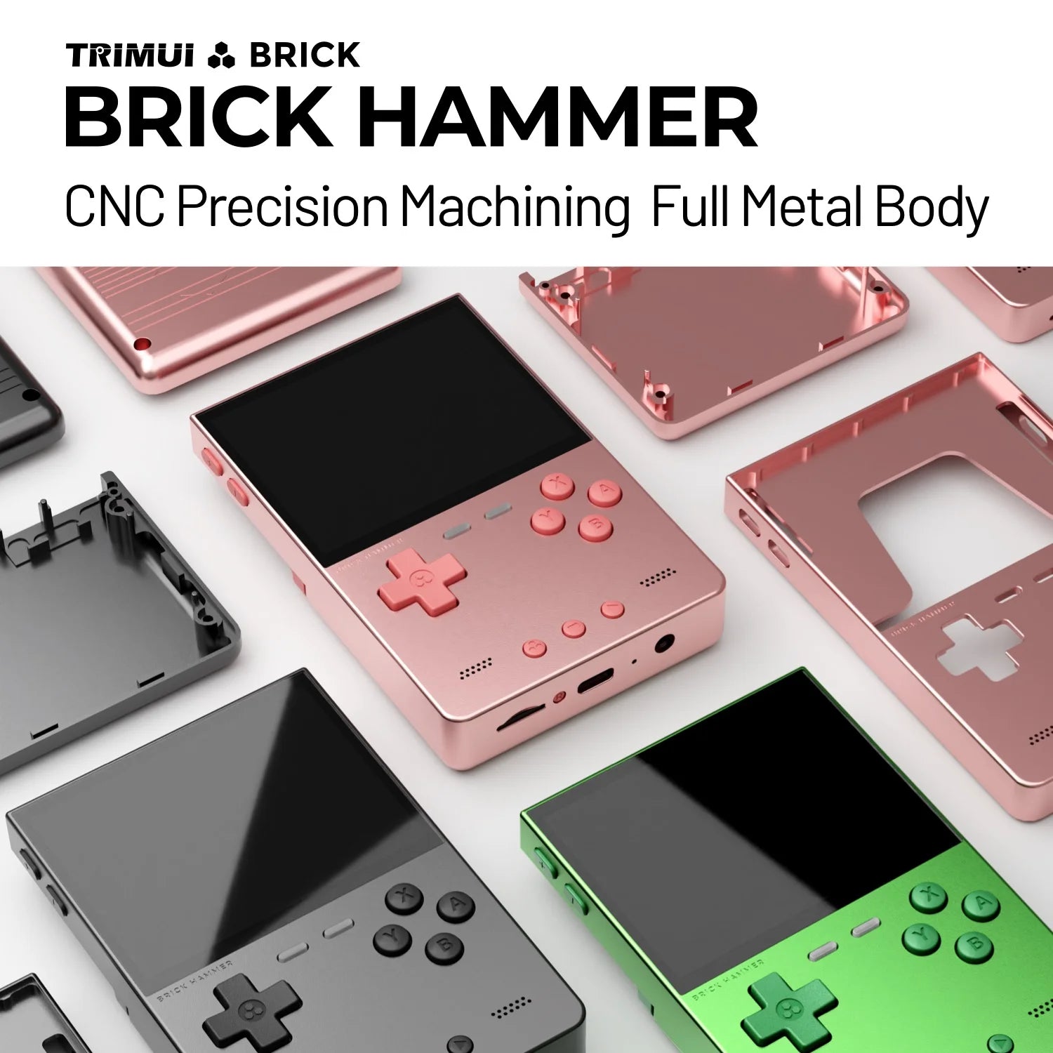 Console Portable TRIMUI Brick Hammer – Métal Premium 3,2" IPS HD