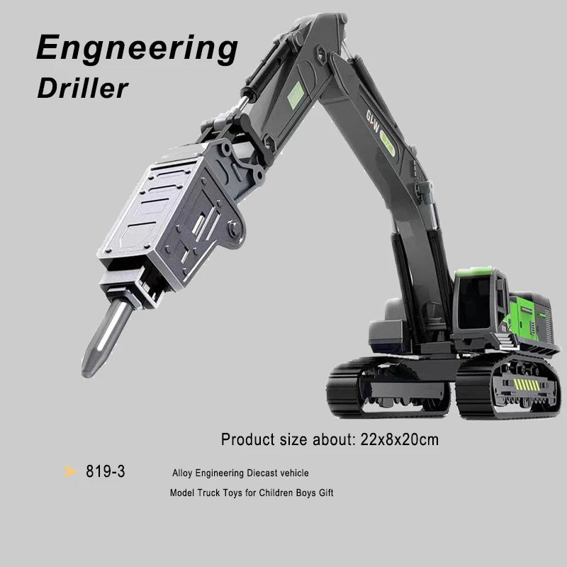 Véhicules de Chantier Moulés Sous Pression – 1:55 (10 Styles)