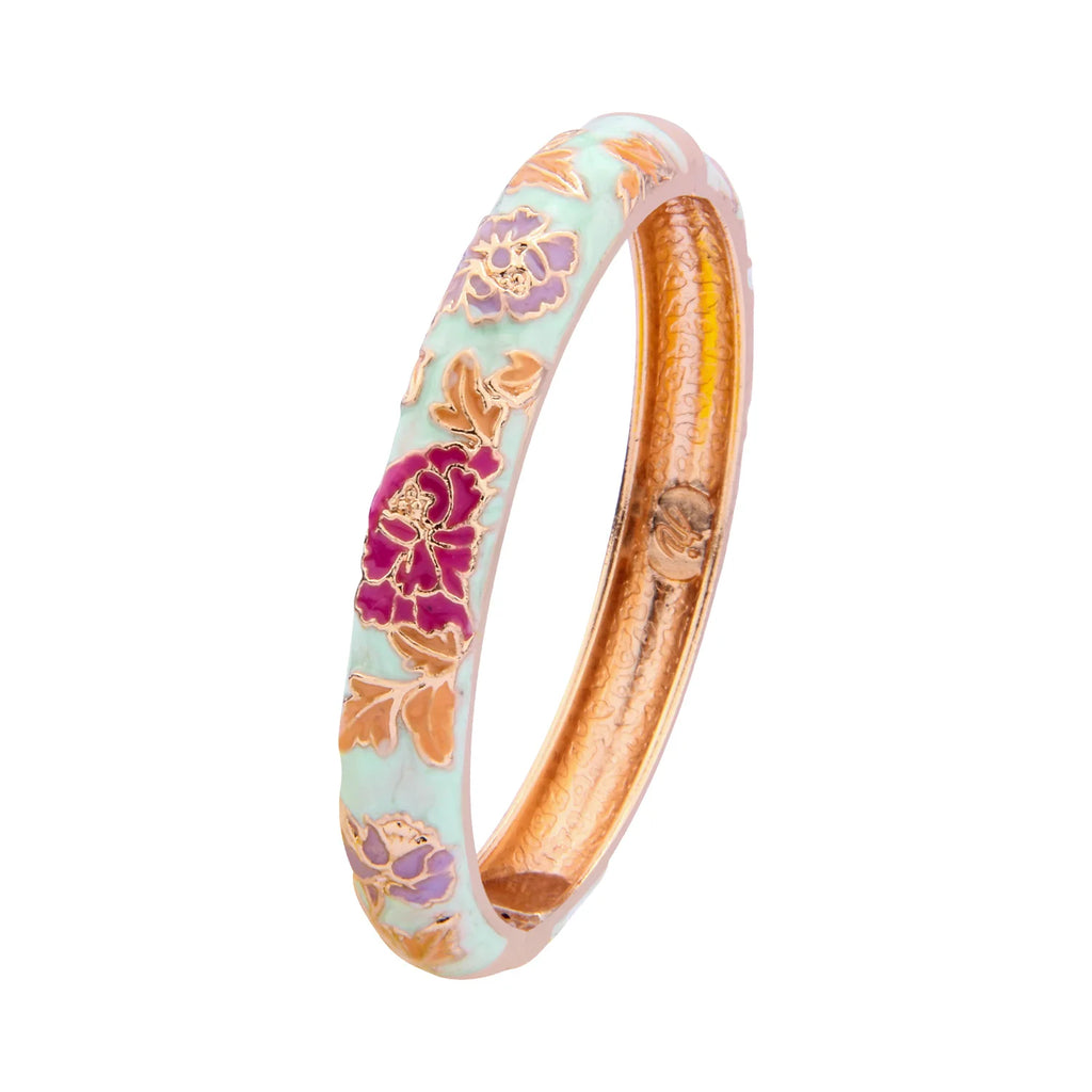 Bracelet Émaillé Fleur – Style Indien & Dubaï – Couleurs Premium