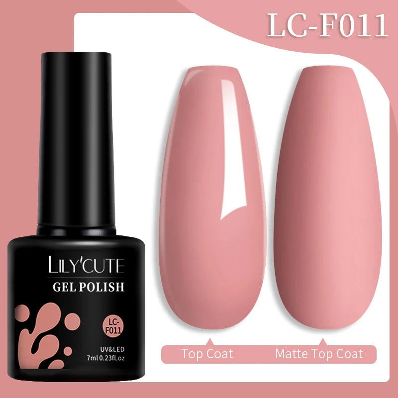 Vernis Gel LILYCUTE 7ml – Brun Foncé Collection Automne/Hiver – Brillance & Élégance Longue Tenue