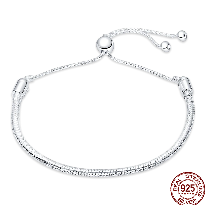 Bracelet en Argent 925 – Cœur Pavé Zircone & Infinity – 17 à 20 cm