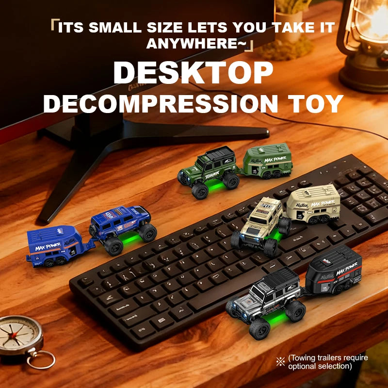 Mini Voiture Télécommandée 1:64 – Tout-Terrain & Escalade