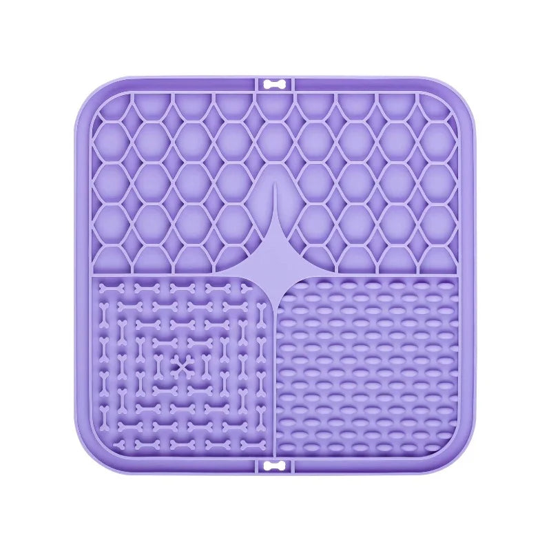 Tapis de léchage à ventouse pour chien et chat — silicone