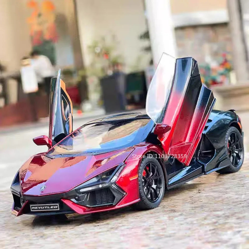 REVUELTO – Supercar Miniature 1:24 en Alliage | Son & Lumière | Portes Ouvrantes