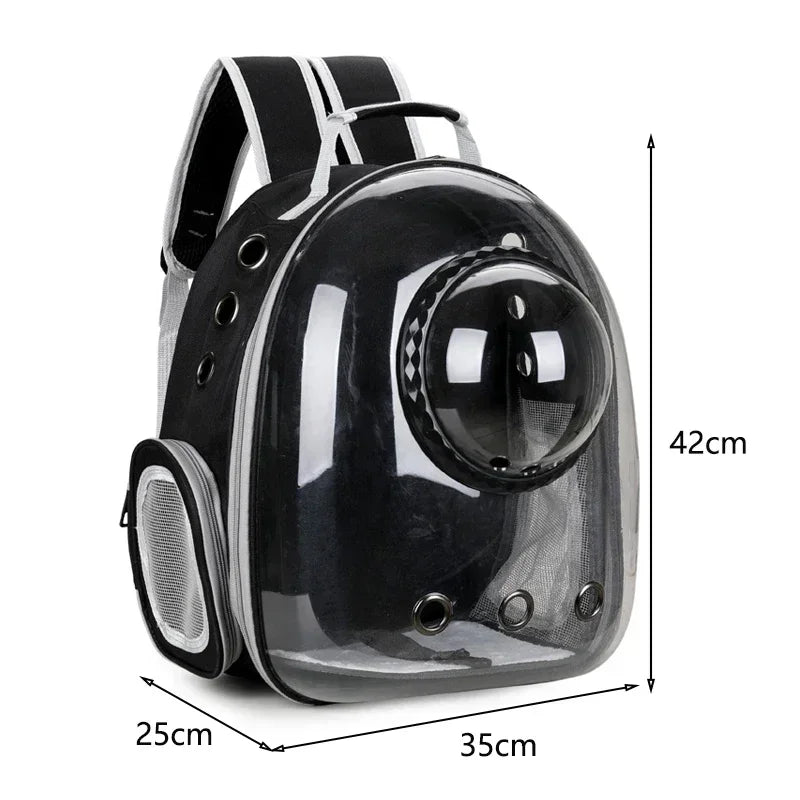 Sac à dos de transport bulle spatiale pour chat et petit chien