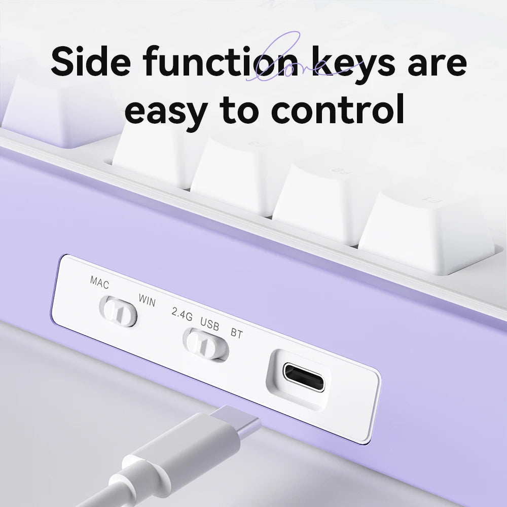 Clavier Mécanique Gamer Ajazz AK980 – Écran Couleur, RGB, Bluetooth & Sans Fil (98 Touches)