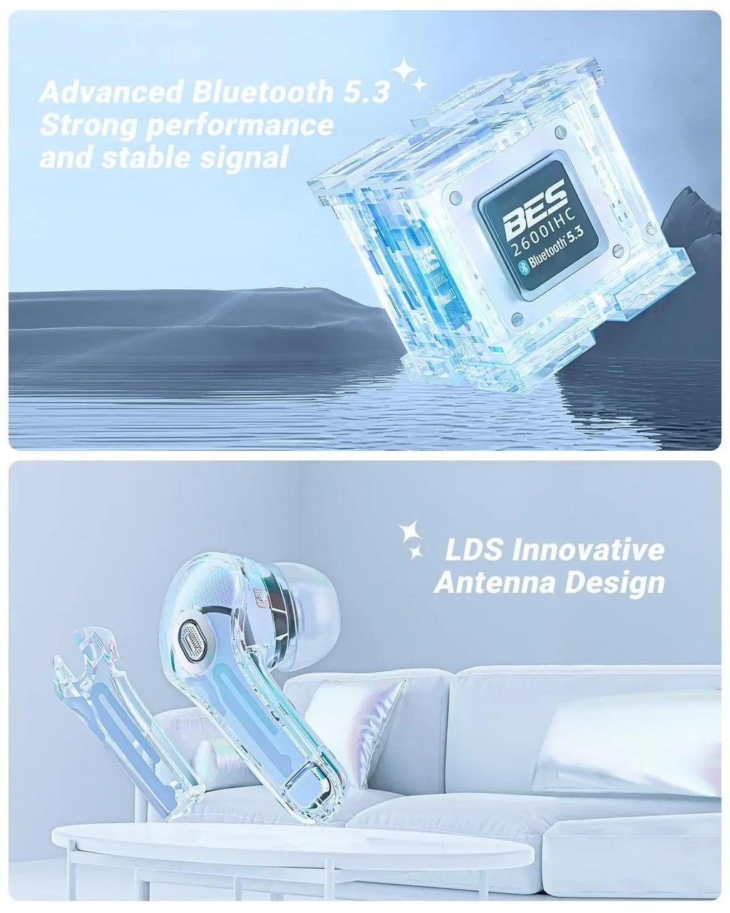 Écouteurs Bluetooth 5.3 T8 PRO Max 🎧 – Son HD, Réduction de Bruit & Boîtier LED