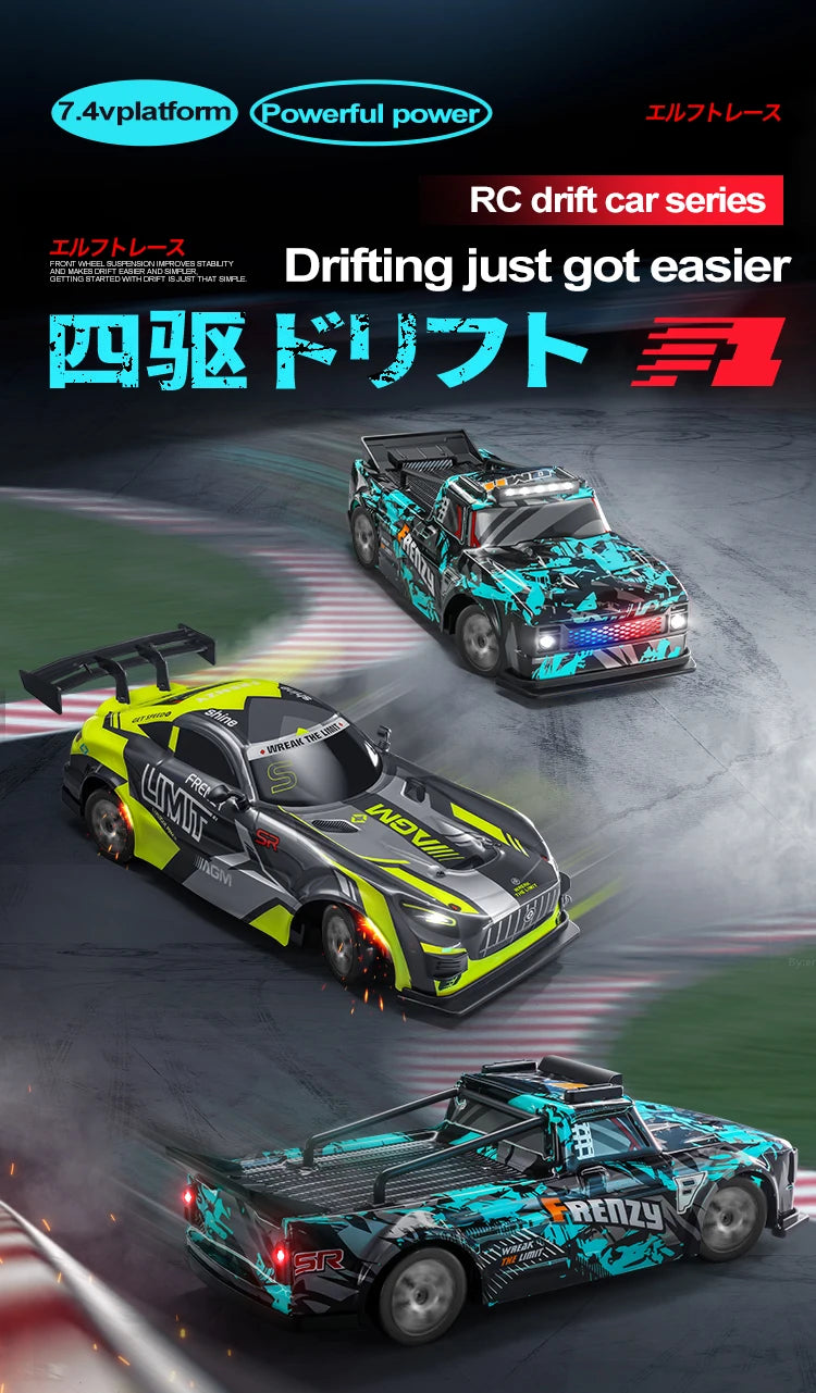 Voiture de Course RC Haute Vitesse – Tout-Terrain & Rechargeable