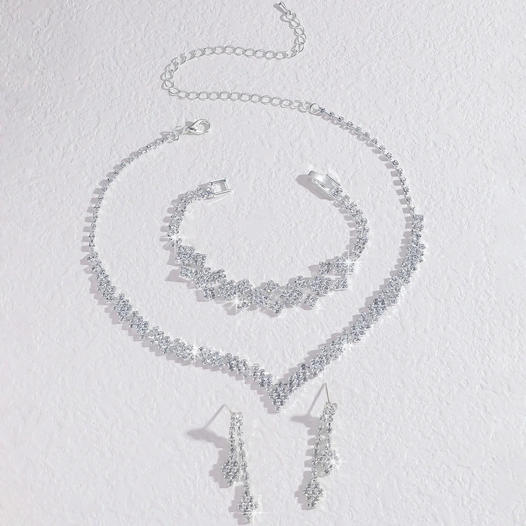 Ensemble Bijoux Femme – 3 ou 4 Pièces (Collier, Boucles, Bracelet)