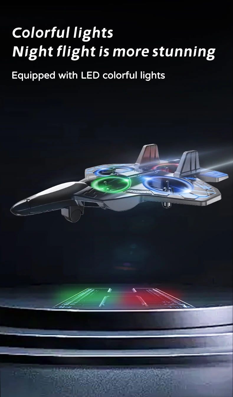 Avion RC L101 en Mousse – LED, Cascades 3D & Télécommande 2.4G