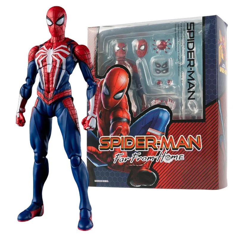 Figurine Spider-Man PS4 – Costume Avancé • Édition Jeu Vidéo (15 cm)
