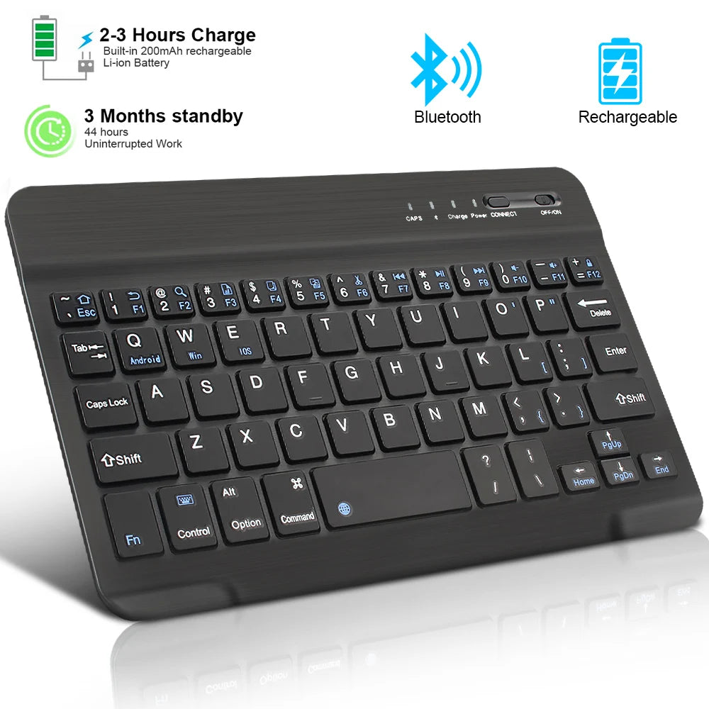 Mini Clavier Bluetooth Sans Fil – RGB, Silencieux & Rechargeable