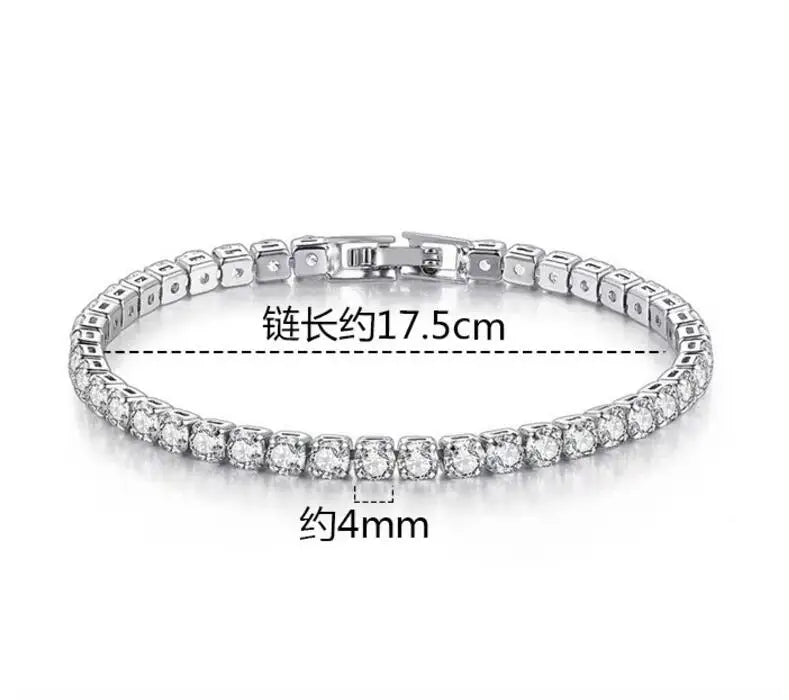 Bracelet Tennis Moissanite D VVS – Argent 925 – Test Diamant – Luxe Femme