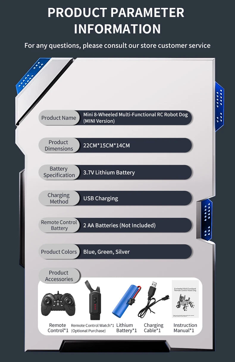 JJRC Q200 – Voiture RC Acrobatique 8 Roues à Détection Gestuelle & Commande Vocale