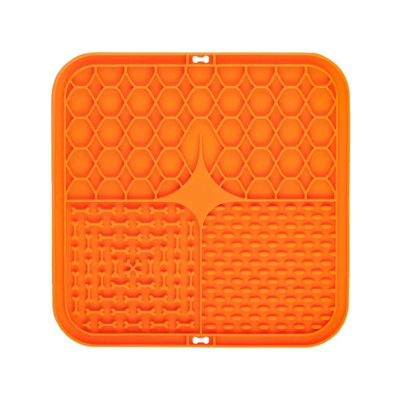 Tapis de léchage à ventouse pour chien et chat — silicone