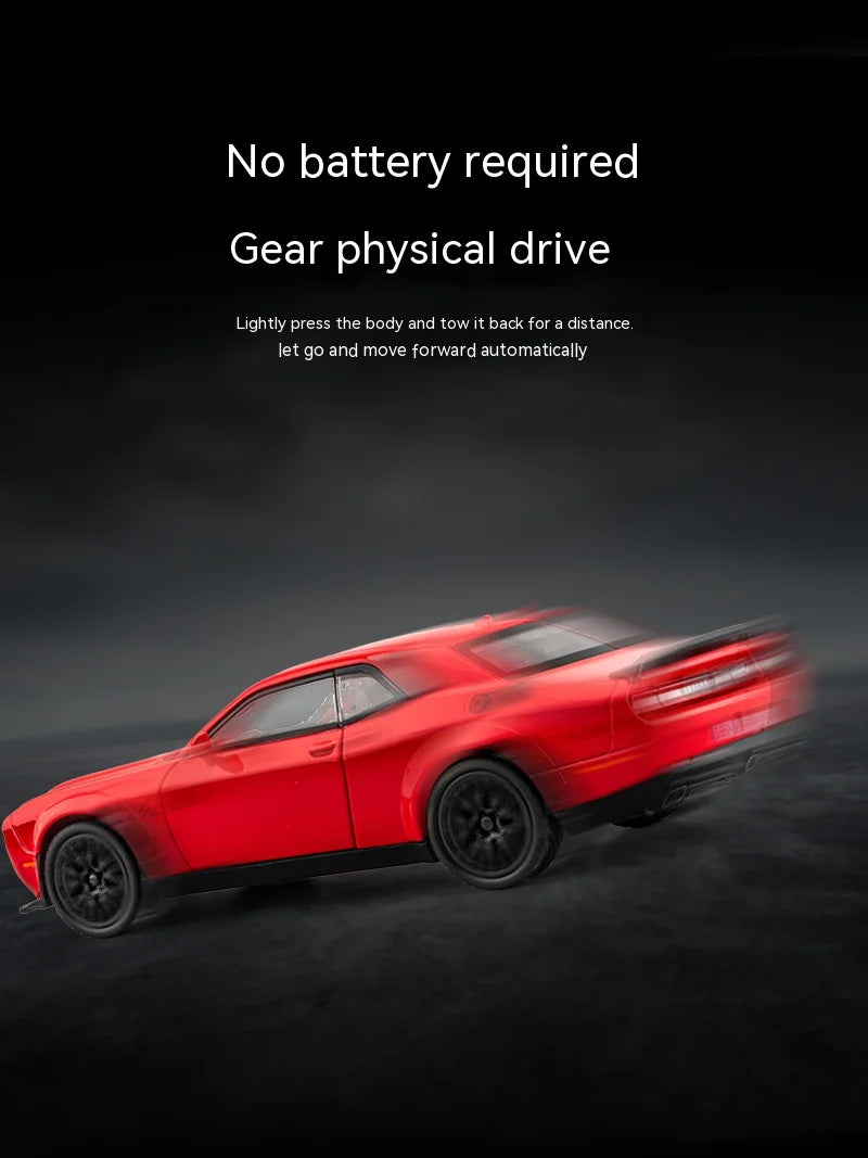 Dodge Challenger Hellcat – Modèle 1:32 en Alliage | Son & Lumière | Pull-Back