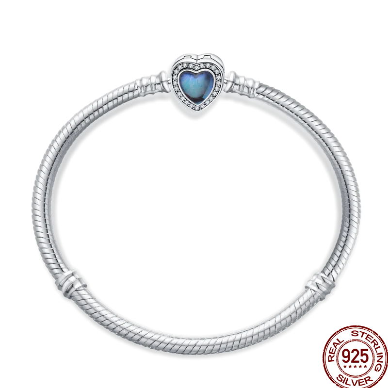 Bracelet en Argent 925 – Cœur Pavé Zircone & Infinity – 17 à 20 cm