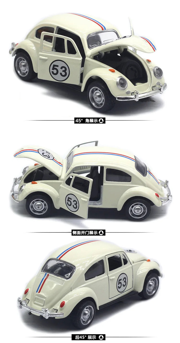 Voiture Coccinelle Classique 1:32 – Modèle en Alliage