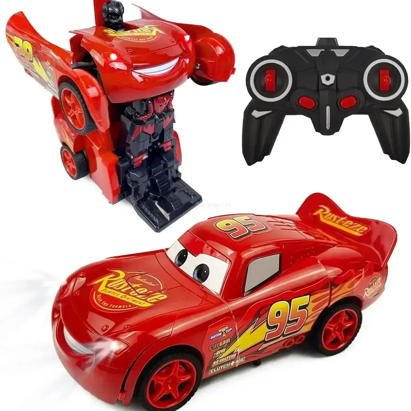 Lightning McQueen 2-en-1 – Voiture Télécommandée Transformable en Robot RC