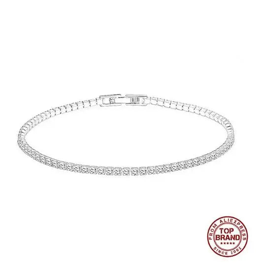 Bracelet Tennis Moissanite D VVS – Argent 925 – Test Diamant – Luxe Femme