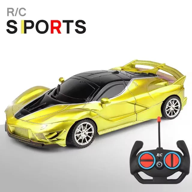 RC Car 2.4G 4CH Remote Control 1:18 With Led Light Sports Cars High Speed Radio Drift Vehicle Racing Boys Girls Toy For Children