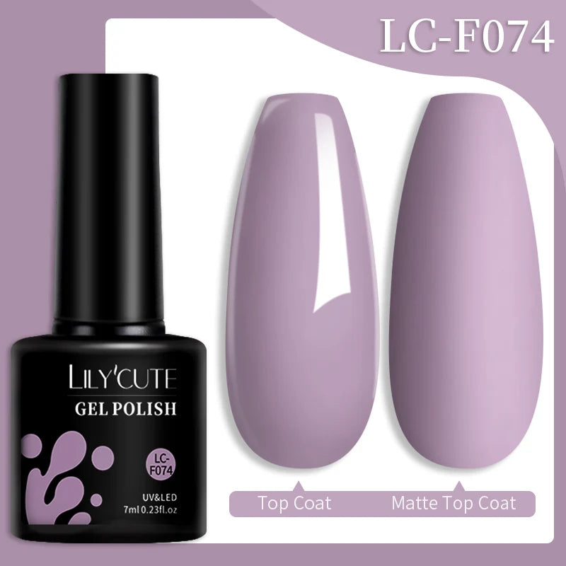 Vernis Gel LILYCUTE 7ml – Brun Foncé Collection Automne/Hiver – Brillance & Élégance Longue Tenue