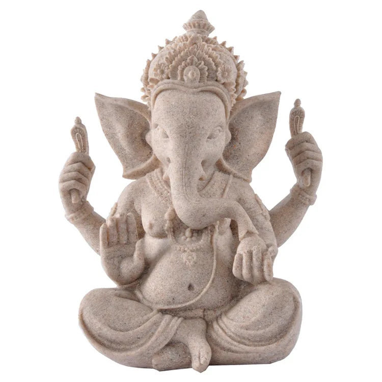 Statue de Ganesh – Sculpture Artisanale en Résine (9 cm)