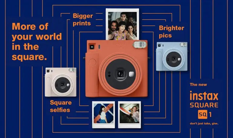 Fujifilm Instax SQ1 – Appareil Photo Instantané Format Carré (Couleurs & Packs Film)