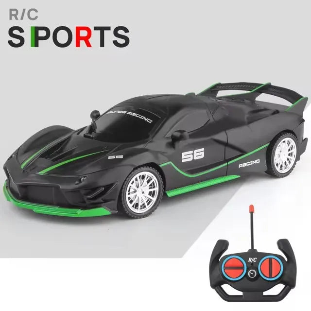 RC Car 2.4G 4CH Remote Control 1:18 With Led Light Sports Cars High Speed Radio Drift Vehicle Racing Boys Girls Toy For Children
