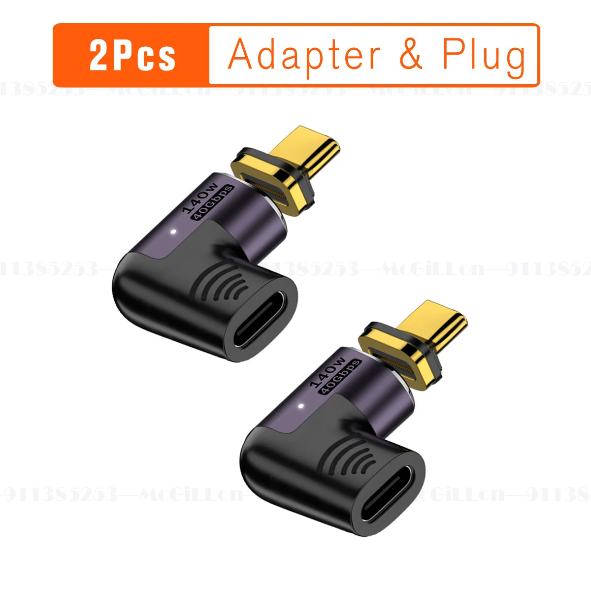 Adaptateur Magnétique USB-C USB4.0 / Thunderbolt 3 – 140W, 40Gbps, 8K