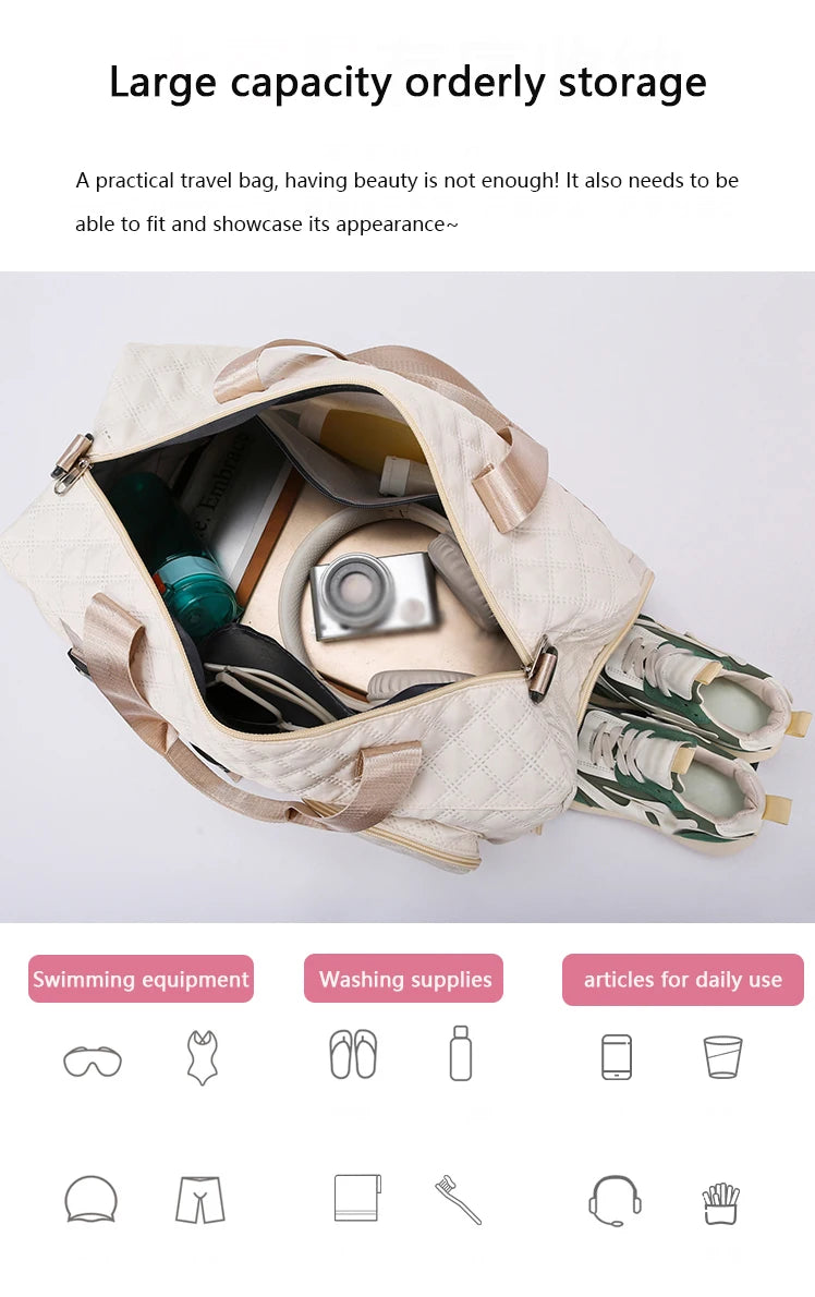 Sac de Voyage en Nylon Durable – Léger, Spacieux & Élégant