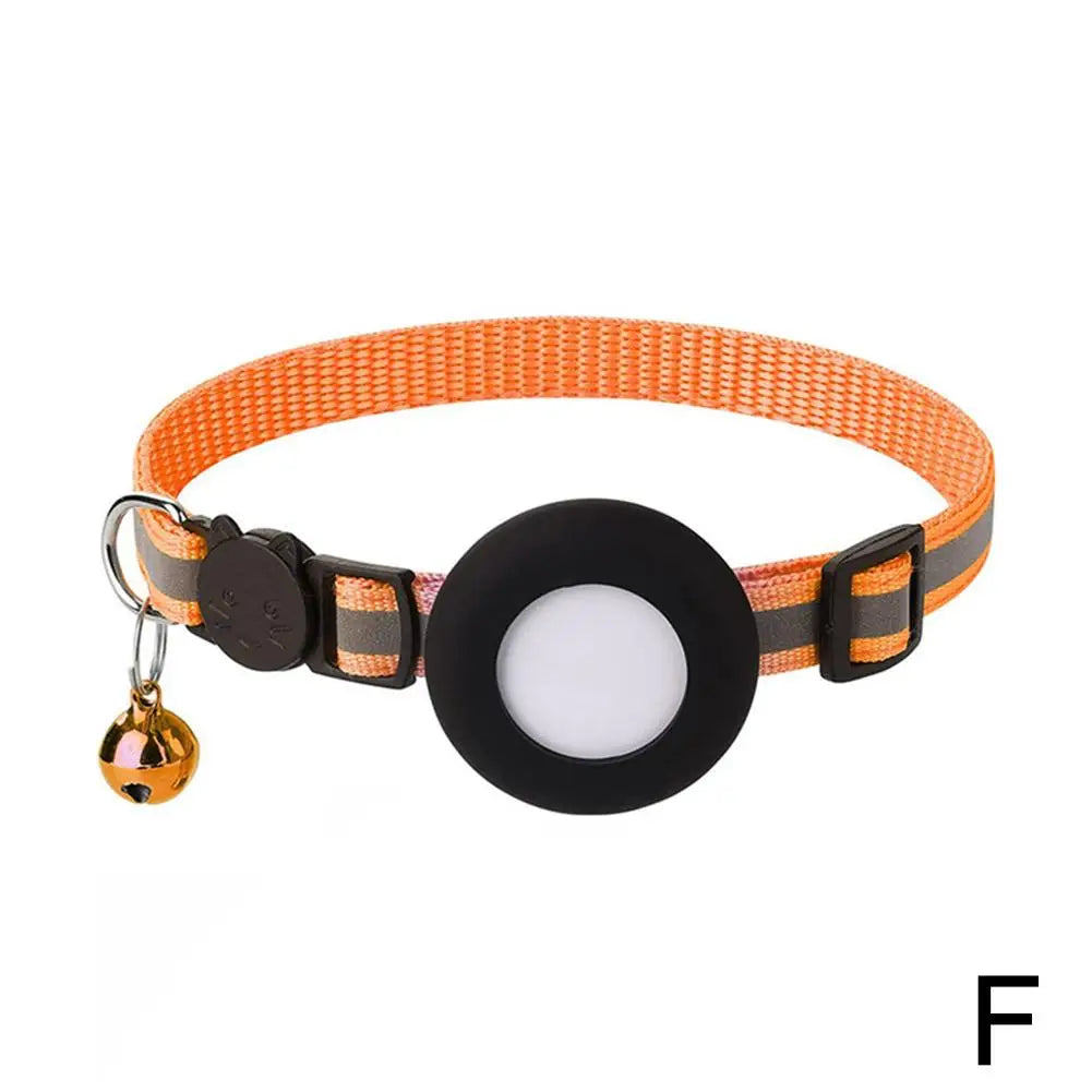 Collier chat pour AirTag avec grelot — réfléchissant et sécurisé