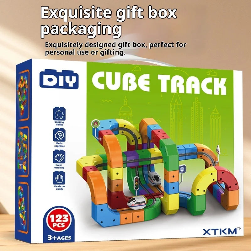 Ensemble de Rails Magnétiques Anti-Gravité – Jouet Construction STEM (51 à 118 pièces)