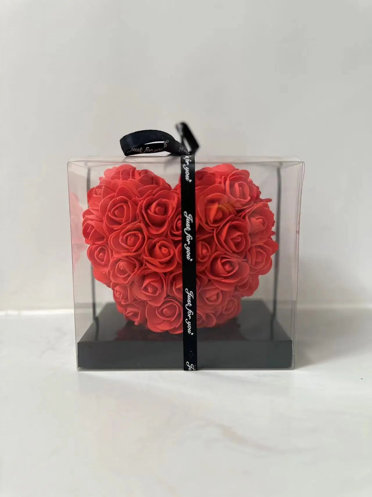 Boîte-Cadeau Rose Artificielle 15 cm – Coffret Romantique pour Saint-Valentin, Mariage & Décoration
